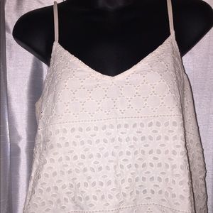 Hollister pattern tank top w/ spaghetti straps.